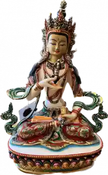 Hand Painted Vajrasattva Copper Statue