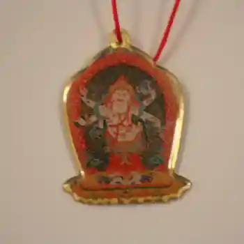 Deity Pendant - White Mahakala