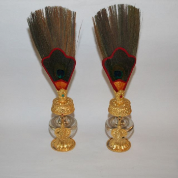 Bhumpa, silver and goldplated (8Inch)