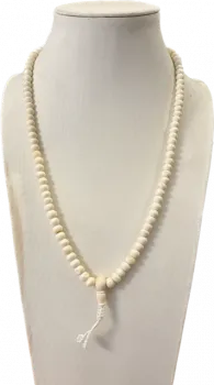 Bone mala 108 beads 8mm