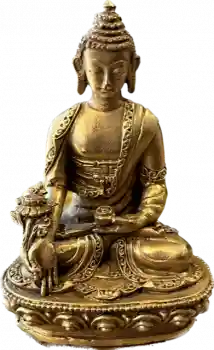 MedicineBuddha Statue 10 cm gold plated