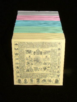 Lungta prayer sheets made of paper