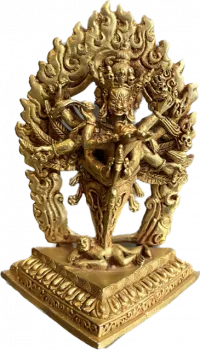 Vajrakilaya Phurpa Statue 10 cm gold plated