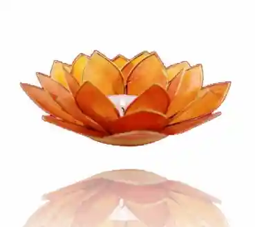 Lotus candlelightholder chakra goldlining
