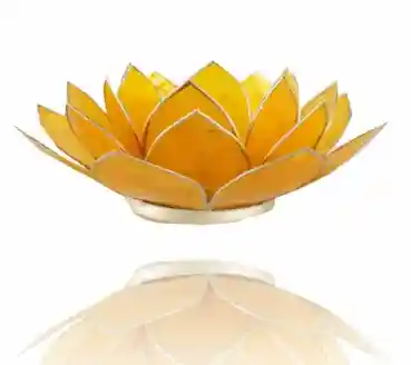 Lotus candlelightholder chakra goldlining