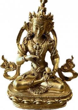 Vajrasattva Statue 10 cm vergoldet