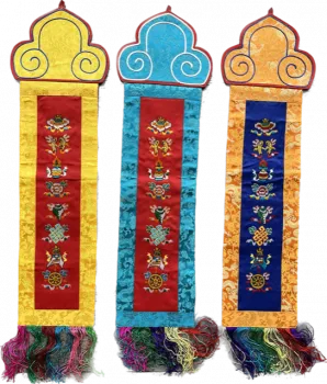 EIGHT AUSPICIOUS SYMBOLS BANNER