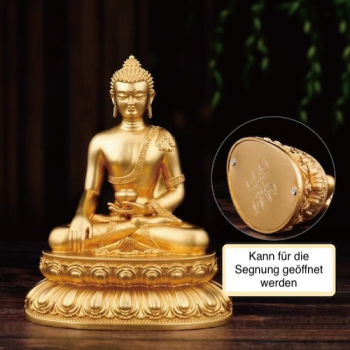 Manjusri Statue Mini Statue vergoldet