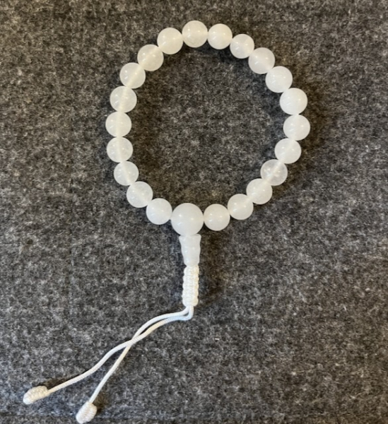 Moon Stone Hand Mala 8mm