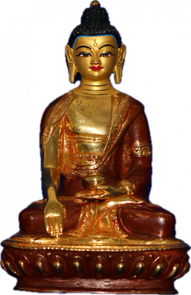 Buddha Sakyamuni 6 Inch half-gold