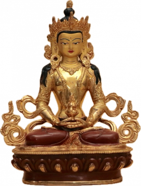 Amitayus Statue 20 cm teilvergoldet - Nr. 2