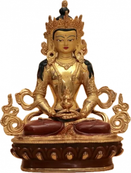 Buddha Amitayus 8 Inch halfgold - No 2