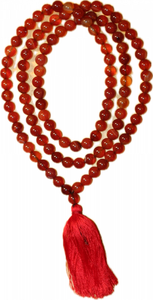Karneol Mala 1A-Qualität 108 Perlen - 8mm