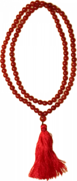 Mala Carneol 108 Perlen 6 mm