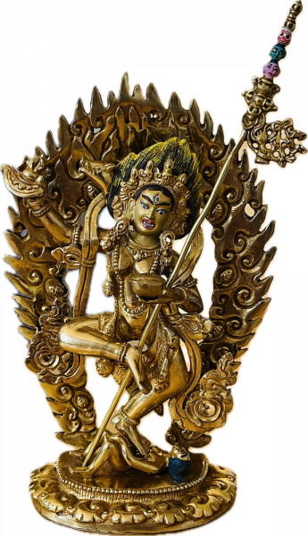 Vajravahari Statue 20 cm vollvergoldet