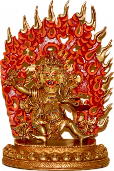 Vajrapani Statue 25cm vollvergoldet