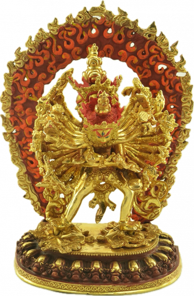 Kalachakra Statue 24 cm fullgold