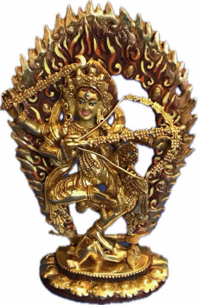 Kurukulle Statue 7 Inch Fullgold
