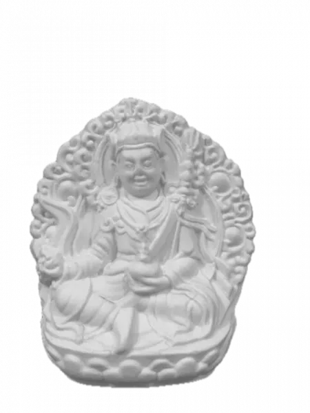 blessed Guru Rinpoche-Tsatsa, weiß: 13,5