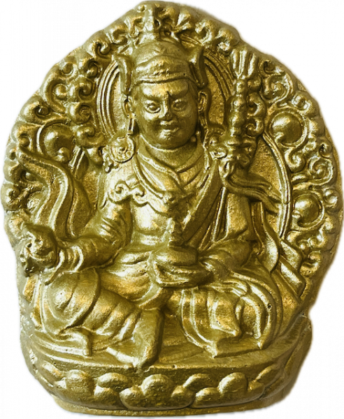 Benefizartikel: gesegnete Guru Rinpoche Tsatsa weiß 13,5 cm