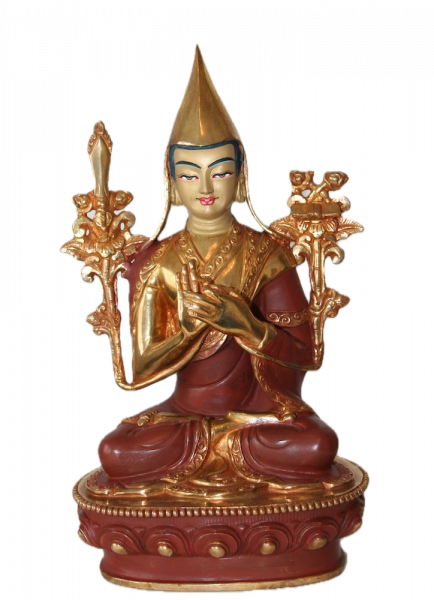 Tsongkhapa 9 Inch Halfgold