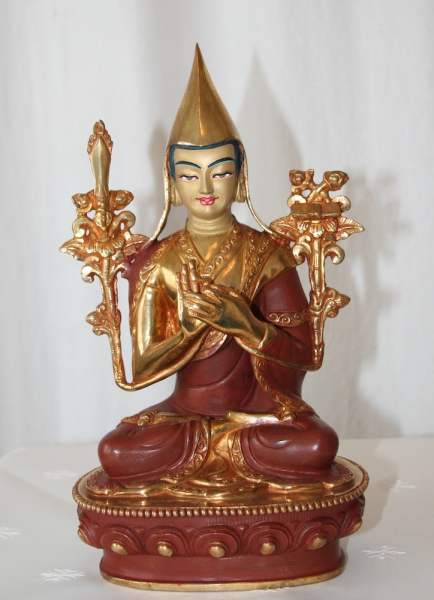 Tsongkhapa 9 Inch Halfgold