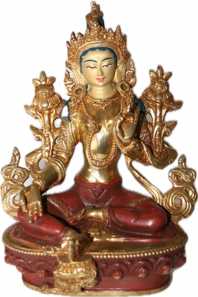 Green Tara Statue 8 Inch
