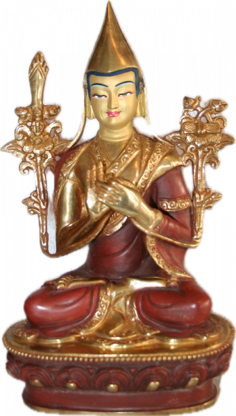 Tsongkhapa 9 Inch Halfgold
