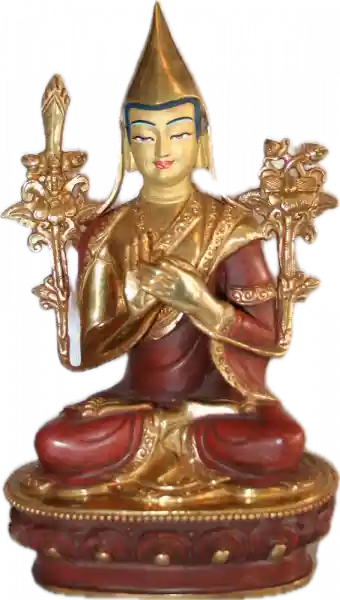 Tsongkhapa 9 Inch Halfgold