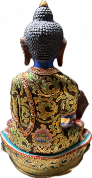 Hand Painted Medicine Buddha Statue