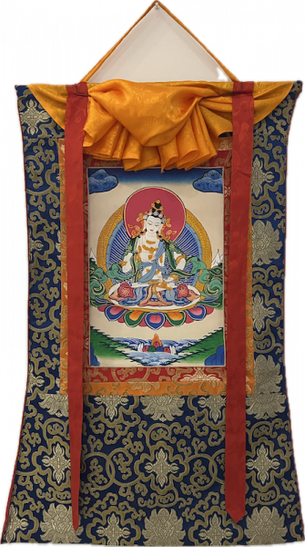 Vajrasattva Thangka Handbemalt
