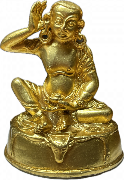 Milarepa Statue 3 Inch gold plated