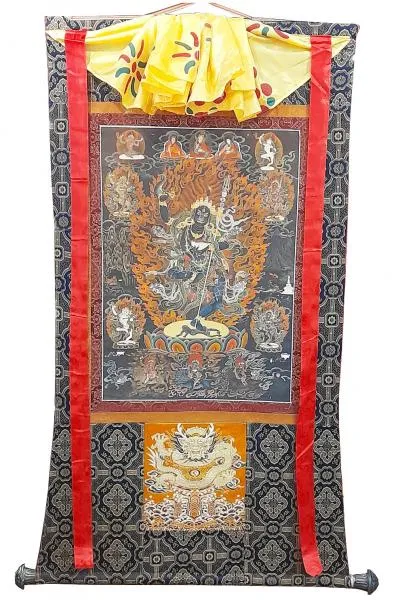 Tröma - Schwarze Dakini - Thangka