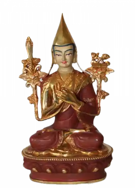 Tsongkhapa 9 Inch Halfgold