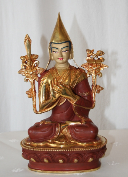 Tsongkhapa 9 Inch Halfgold