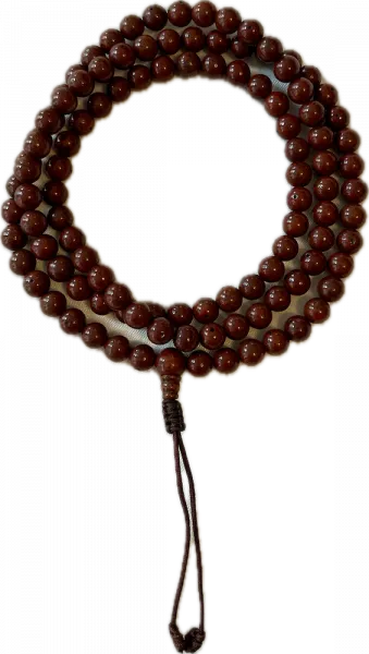 Lotusseed Mala Brown 108 Beads 8mm