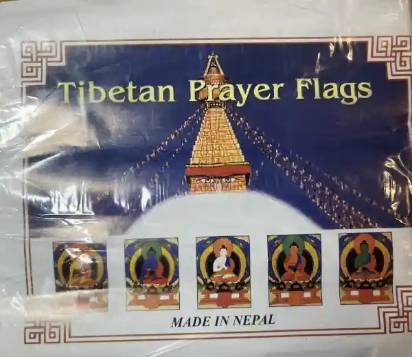 Peace Prayerflags - Tibetische Gebetsfahnen für Frieden 5er Packung