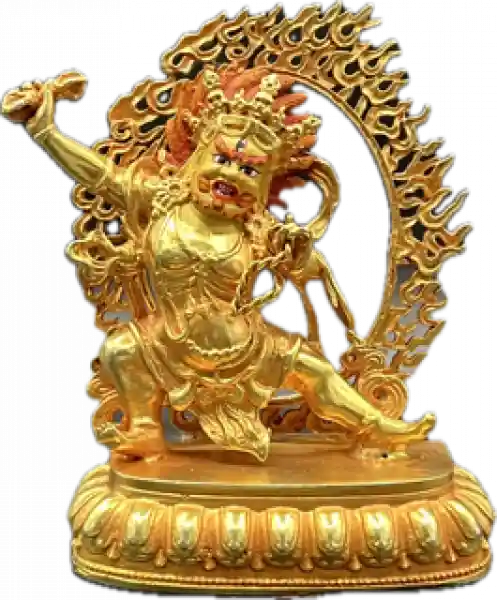 Vajrapani Statue 7 cm mit Gesichtsbemalung