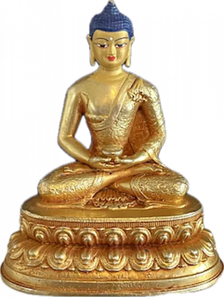 Amitabha Statue 7 cm mit Gesichtsbemalung