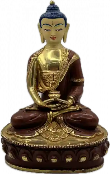 Amitabha Statue 20 cm teilvergoldet