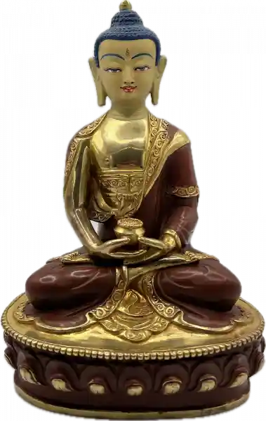 Amitabha Statue 20 cm teilvergoldet