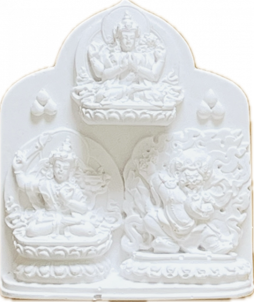 3 Deities  (Chenrezig, Manjushri, Vajrapani)