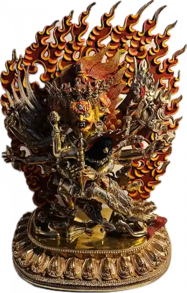 Vajrakilaya 13 Inch cm full gold plated