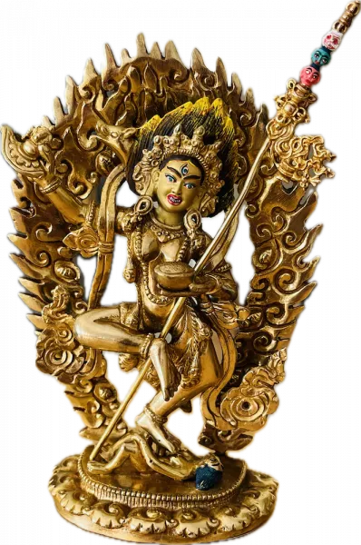 Vajravarahi Statue 8 Inch fullgold