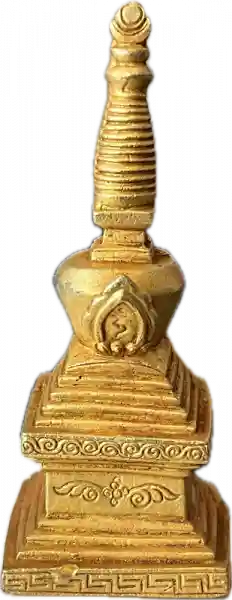 Stupa der Erleuchtung vergoldet