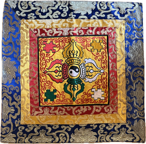 Altardecke groß mit Doppel Vajra (45x45)