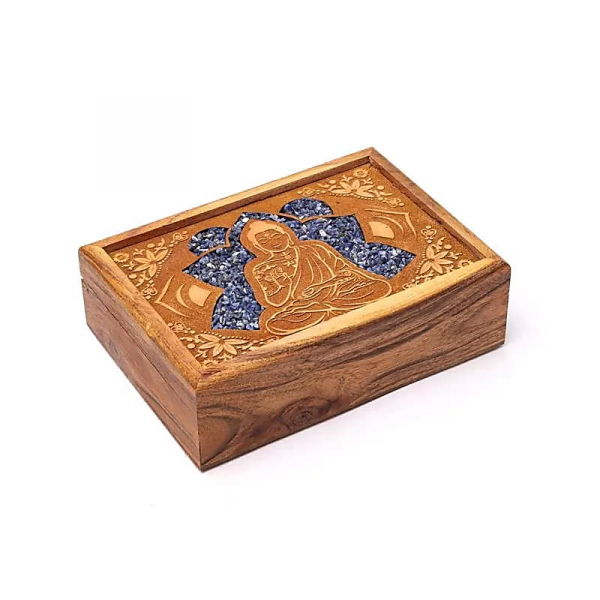 Tarot or jewellery box buddha sodalite