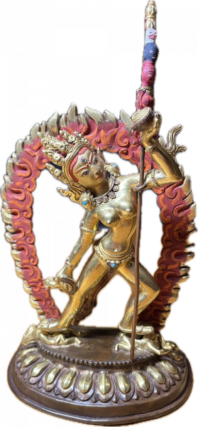 Vajrayogini Statue 8 Inch Fullgold