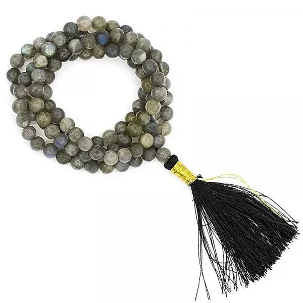 Labradorit Mala AA Qualität 108 Perlen 6mm + Tasche