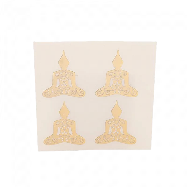 Metal sticker Buddha gold